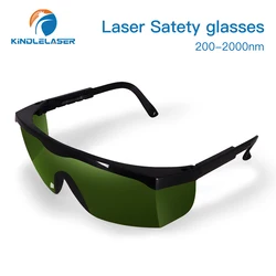 Kindlelaser 200nm-2000nm Laser Safety Eye Protective Glasses for Laser Marking & Engraving with Protect Case