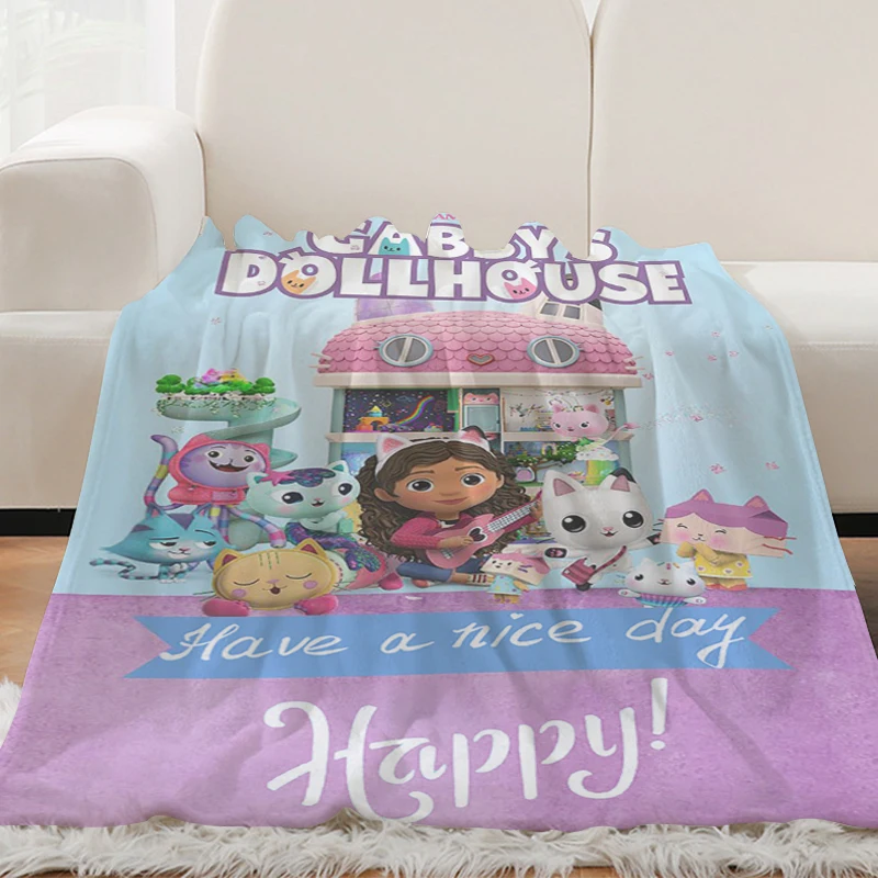 Winter Blanket Sofa Blankets H-Gabbys Dollhouses Fluffy Soft Blankets Microfiber Bedding Warm Knee Bed Fleece Camping Blanket