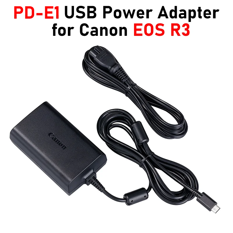 Original EOS R3 USB Power Adapter PD-E1 for Canon EOS R3 USB Power Adapter