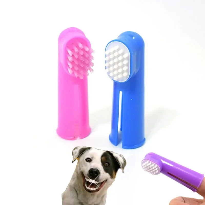 

1pcs Silicone Pet Dog Finger Toothbrush Puppy Teeth Care Brush Soft Dog Cat Cleaning Tooth brushes Bad Breath Dog Accessories