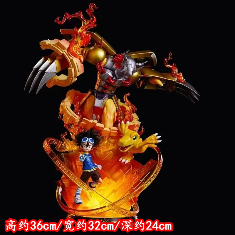 

Stock Digimon Adventure Figures Taichi Agumon War Greymon Anime Figures Pvc Statue Collection Model Desk Ornament Toys Gifts