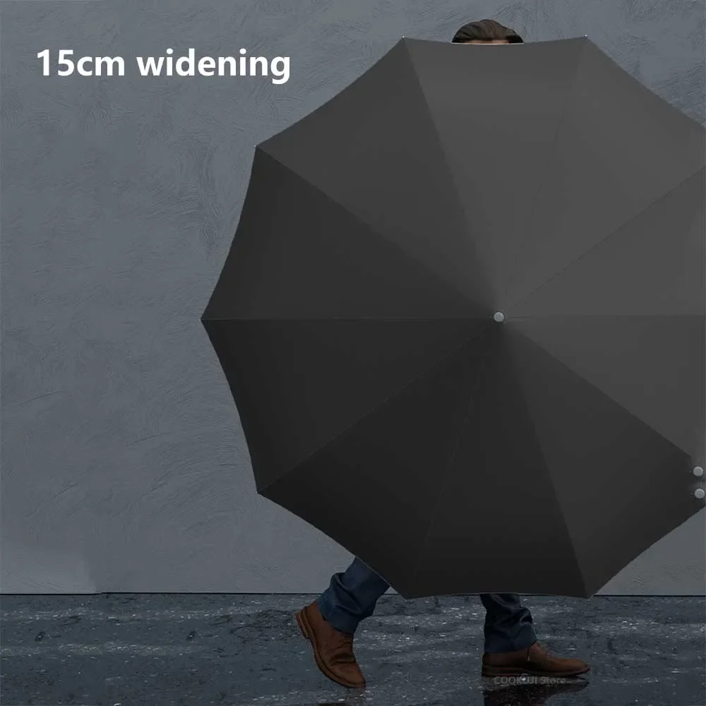 New Xiaomi Automatic Folding Umbrella with Led Light Windproof Large Rain Umbrellas Portable Outdoor Parasol for Men Women