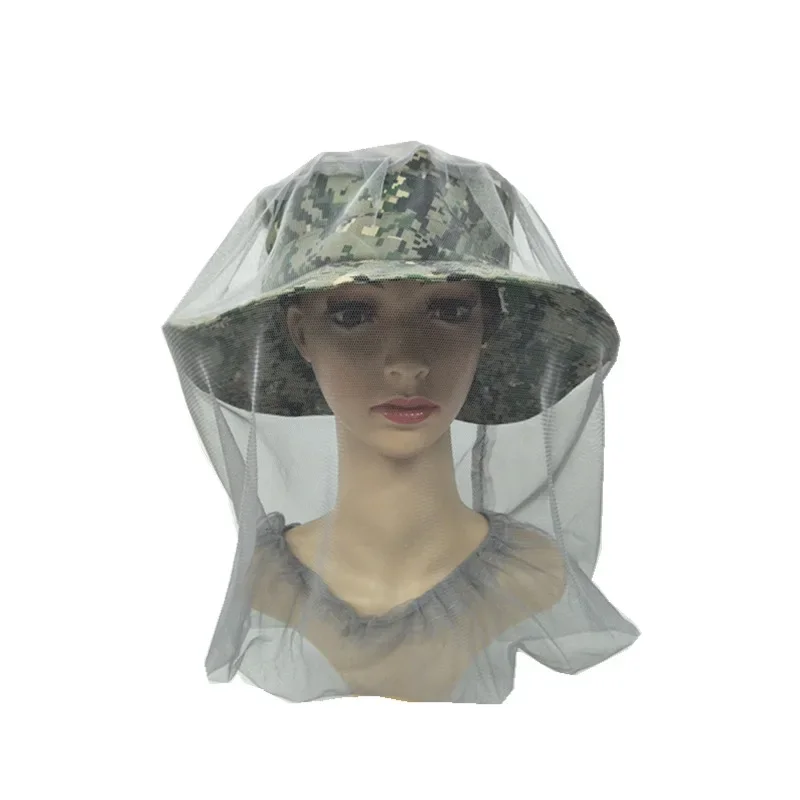 Outdoor Survival Anti Mosquito Bug Bee Insect Mesh Hat Head Face Protect Net Cover Travel Camping Protector Camping Equipment