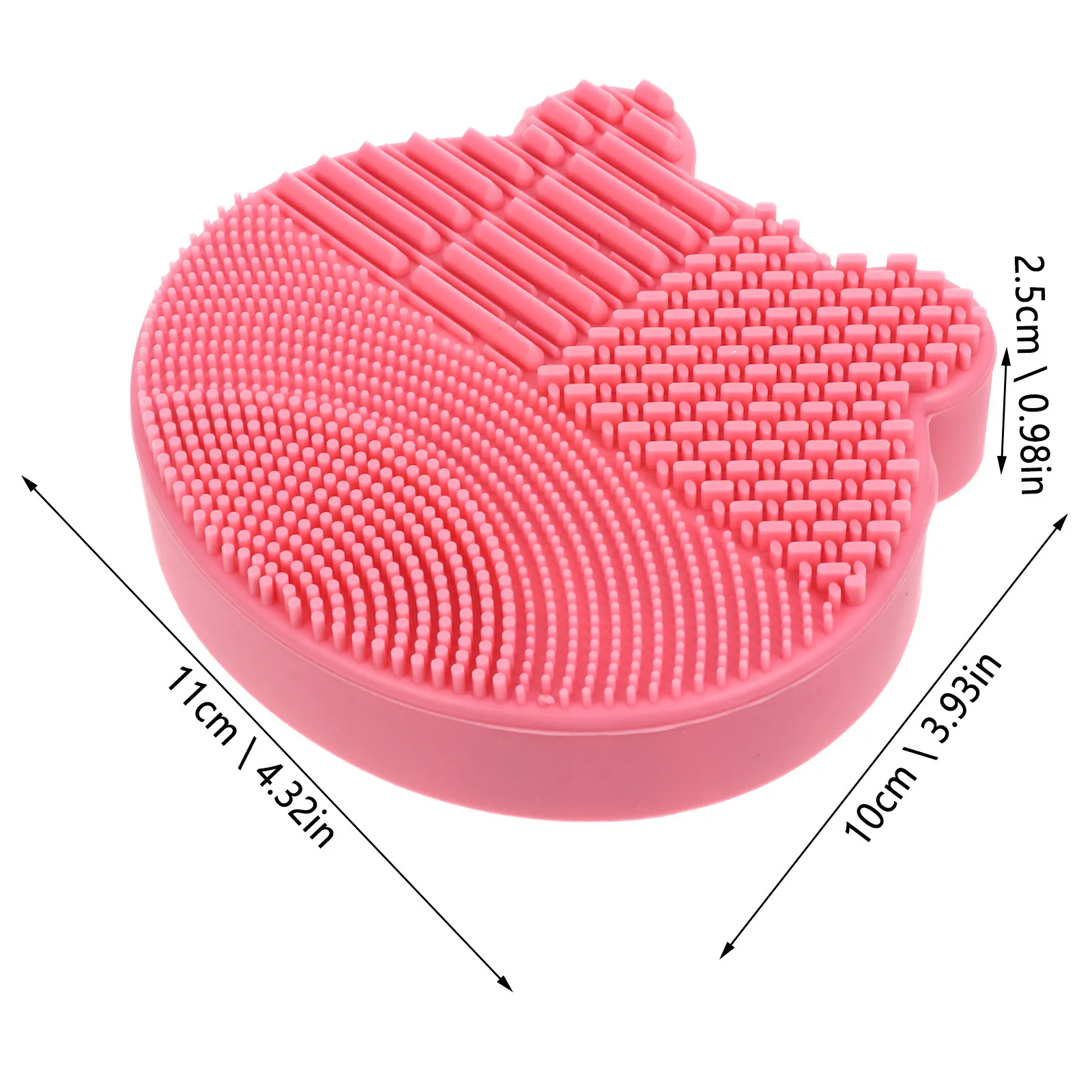 Makeup Brush Cleaning Mat 2 in 1 Silicone Holder Easy Clean Instantly Wipe Dirt Oil Seconds Silicone Makeup Brush Cleaner Mat