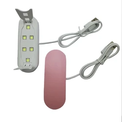 ミニポータブルUVランプ,LED,USB充電,ジェルポリッシュ,ネイルドライヤー,USB電源,12W