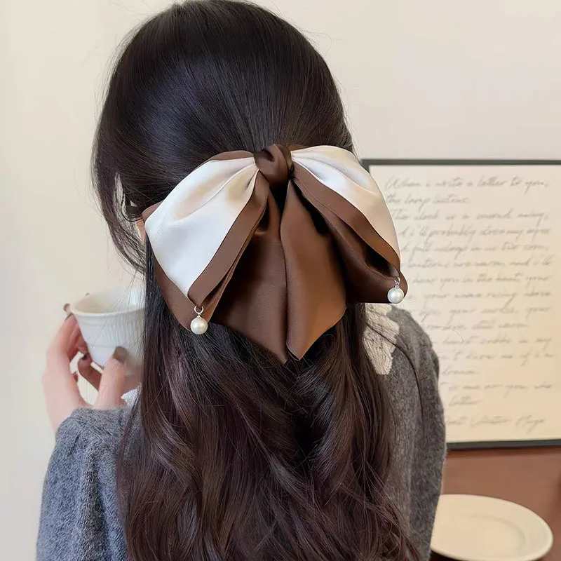 Anime Akiyama Mizuki Cosplay Bow Hairpin Cos Mocha Color Bow Hair Clips Accessories Props Costume Japanese Halloween Fans Gifts