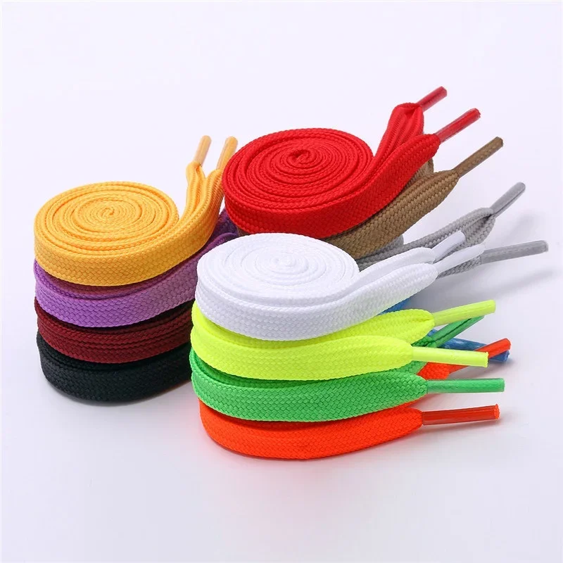1 Pair 10mm Wide Double Thickened Flat Hollow Colored High Quality Soft Laces Board Shoes Canvas Shoes For Sneakers Sports Shoes