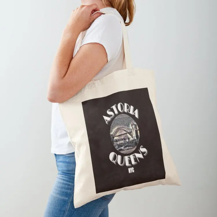 

ASTORIA QUEENS NYC Tote Bag cute tote bag Women's beach bags supermarket folding bag hand ladies