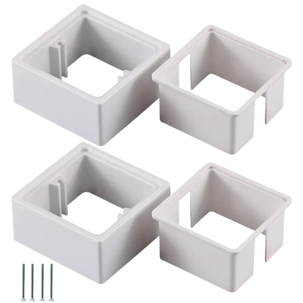 Single Gang Outlet Extender Kit 2pcs Spacers with Auxiliary Gaskets Solution for Enhanced Wiring Functionality