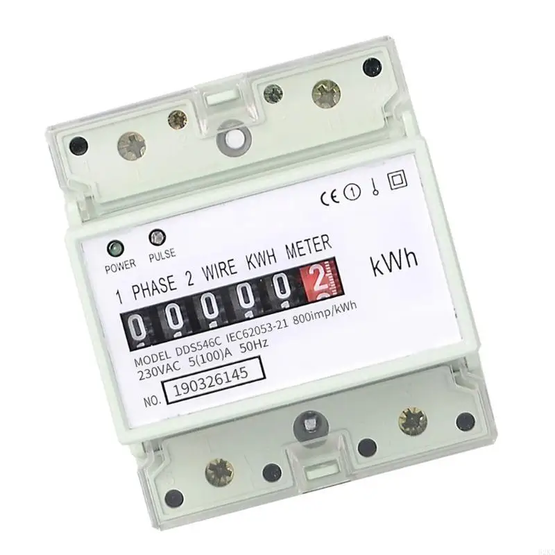 62KD High Durability Mounted Electronic Energy Consumption Meter With LED For Accurate Electricity Measurement