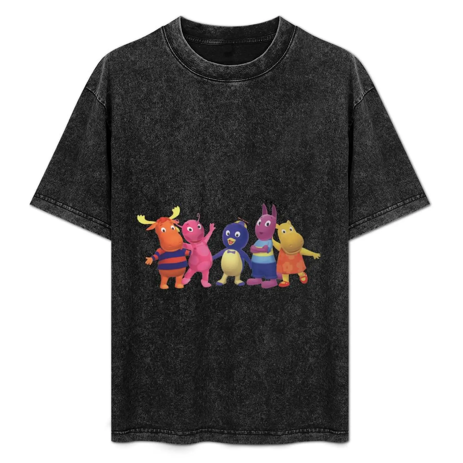 

Black Blank The Backyardigans Shirts T-Shirt Casual Everyday Wear T-Shirt