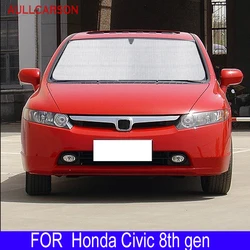 Sunshades UV Protection Curtain Sun Shade Visor Front Windshield Protector Car Accessories For Honda Civic 8th Gen 2006 2011