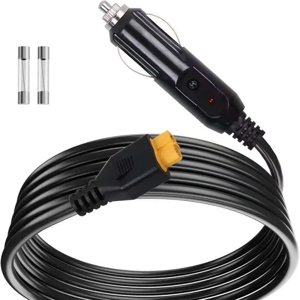 Vehicle Lighter Adapter To XT60 Plug Power Cable For RC Model Drone Battery Charging Station Travel Utility Cord