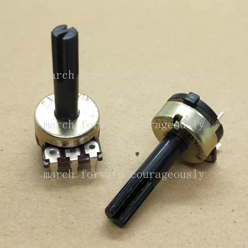 10PCS TBM single-channel 3-pin potentiometer B100K Volume control potentiometer with switch. Handle length: 25MM
