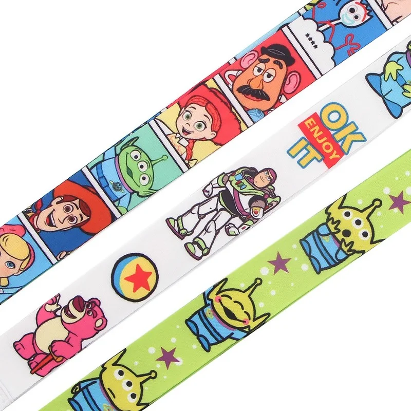 Disney Toy Story Kids Lanyard for Key Neck Strap Lanyard Card ID Badge Holder Key Chain Key Holder Hang Rope Keyrings Accessorie