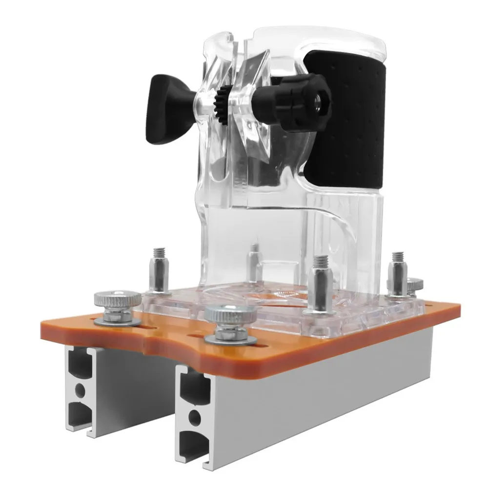 Grooving Wood Trimmer Router Base Professional Compact Fastener Slotting Bracket Universal Wood Palm Router Base Woodworking