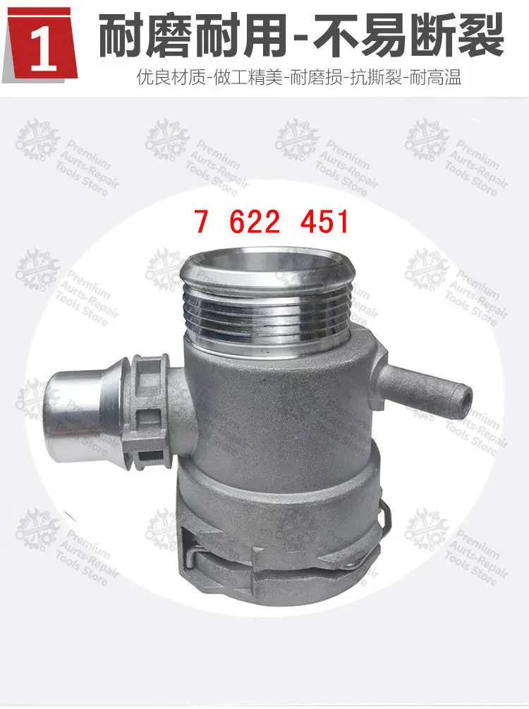 Aluminum Hose Connector Auxiliary Tank Fitting Fit for 3 5 Series 525 N20 F18 F30 E60 E65 B48 Upper Lower Cylinder Head view 2