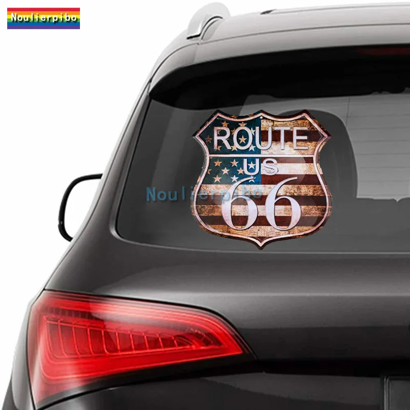 3D Stereo Epoxy Dome Car Sticker Route 66 GAS 66 Brand Route 66 Decal PVC Auto Parts Trolley Case Vinyl Cell Phone Sticker