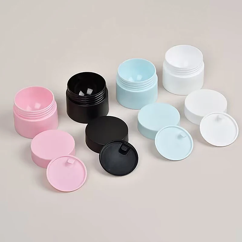 Empty 5/15/20/30/50ml Travel Small Covers Plastic Cosmetic Pot Jars With Lids For Face Cream Lip Balm Containers Makeup Box