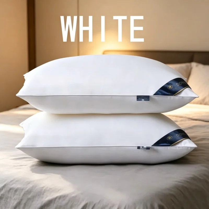 

Washable Cervical Care Pillow Inner Core 2 Pieces Set Elastic Comfort Pillow Filler Household Dormitory Rest Sleeping Supplies