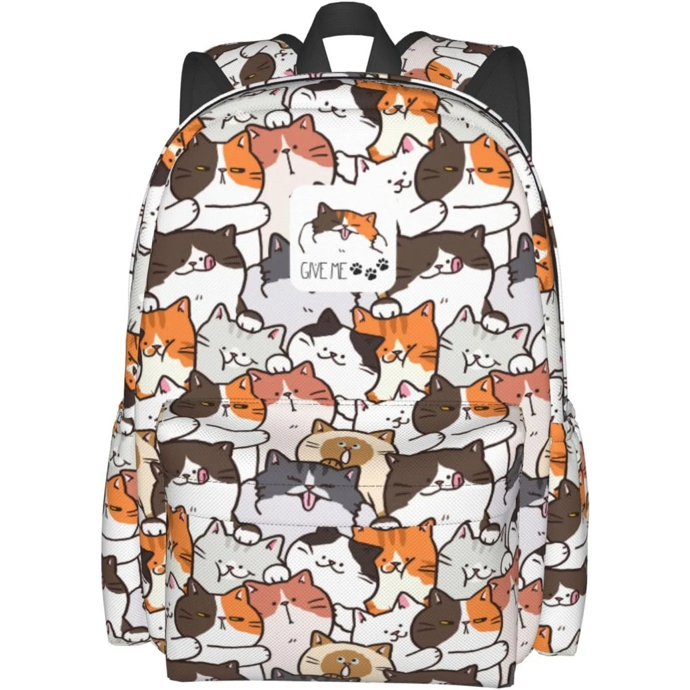 

Рюкзак с изображением кота, школьная сумка, легкая сумка для книг, повседневный рюкзак для девочек, мальчиков, детей, женщин, мужчин, дорожный ноутбук, 16 дюймов