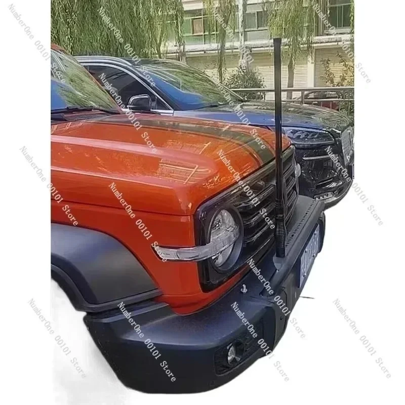 Custom Bold Decorative Dual Band Antenna for Car SUV Off Road, Short Stubby Style Vehicle Radio Aerial AM FM Signal