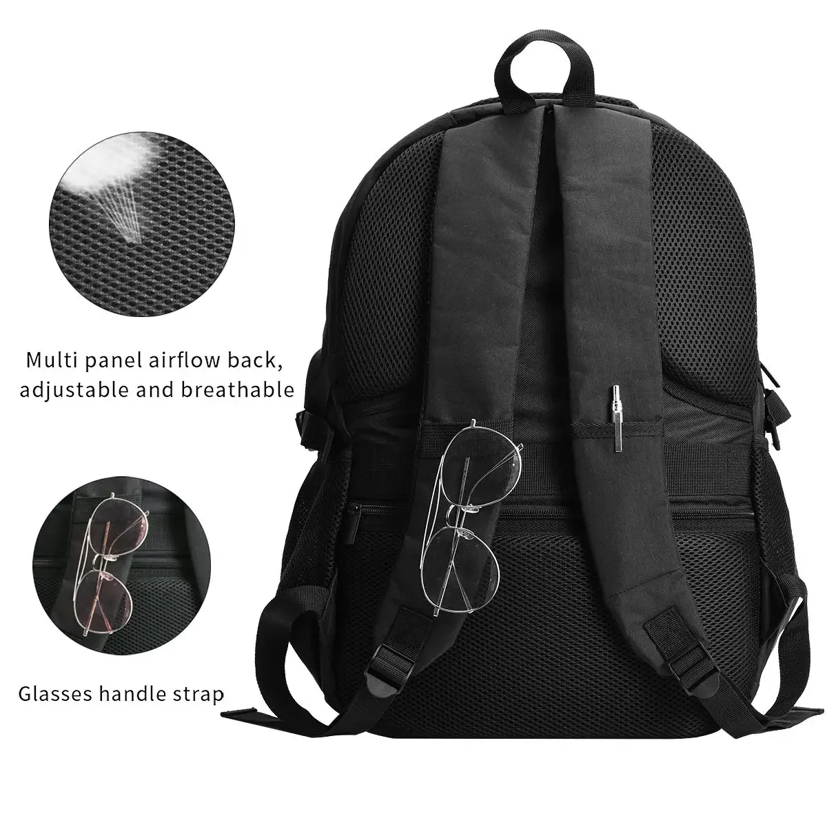Zaino per laptop da viaggio William Byron 24, zaino da lavoro resistente all'acqua con porta di ricarica USB, borsa universitaria per uomo e donna