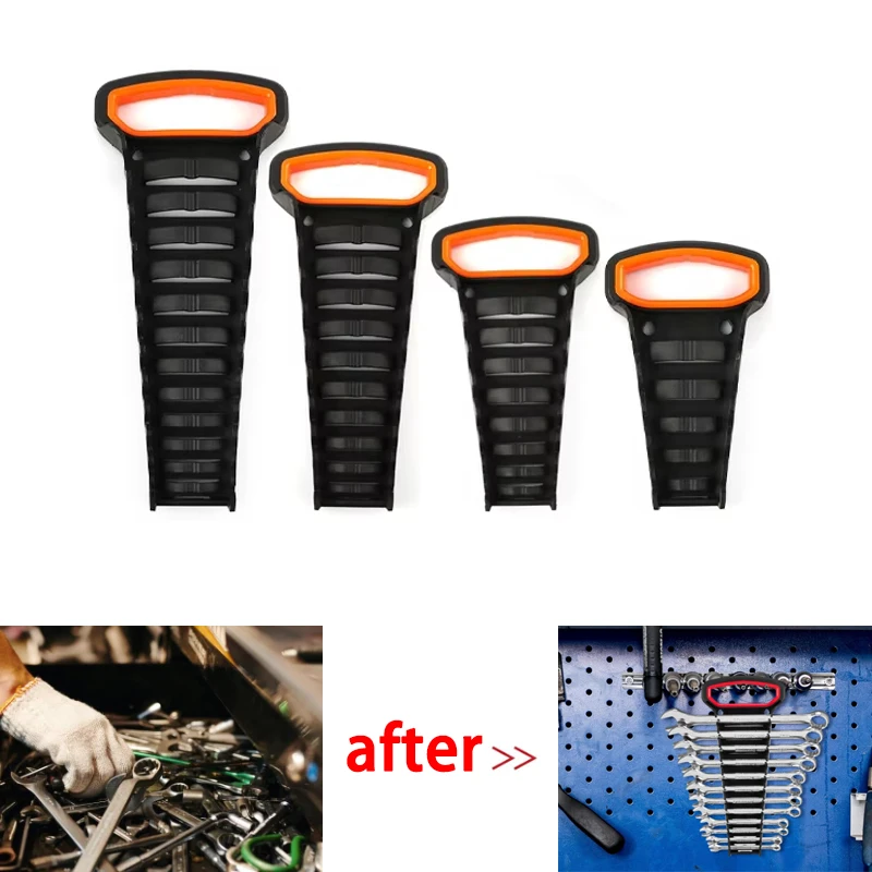 Space Saving Wrench Organizer Storage Rack Tray Socket Storage Tool Rack Sorter for Home Garage