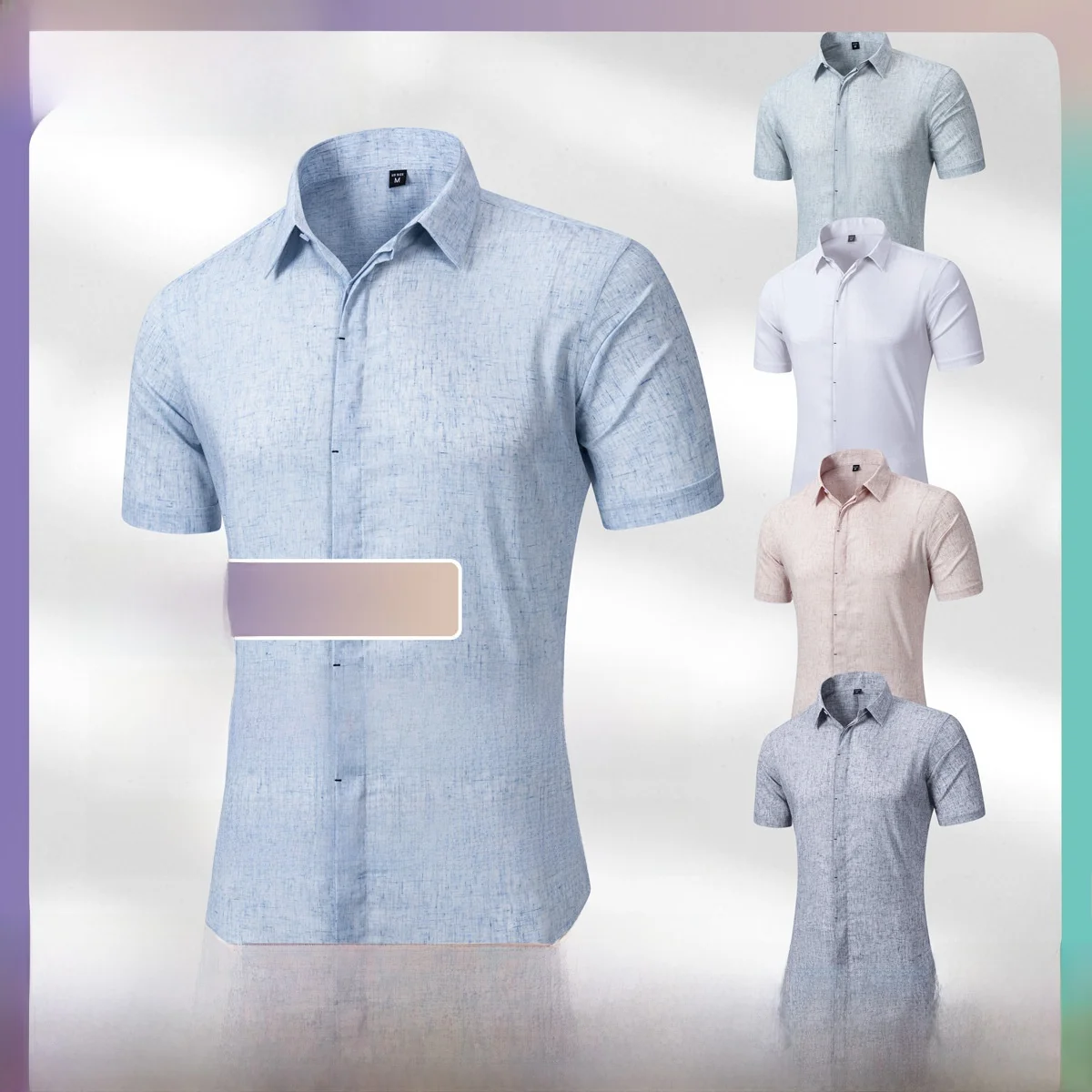 

Мужская льняная рубашка-поло, повседневная, тонкая, летняя, гавайская, дышащая, удобная, для ежедневной носки, длинная, зимняя