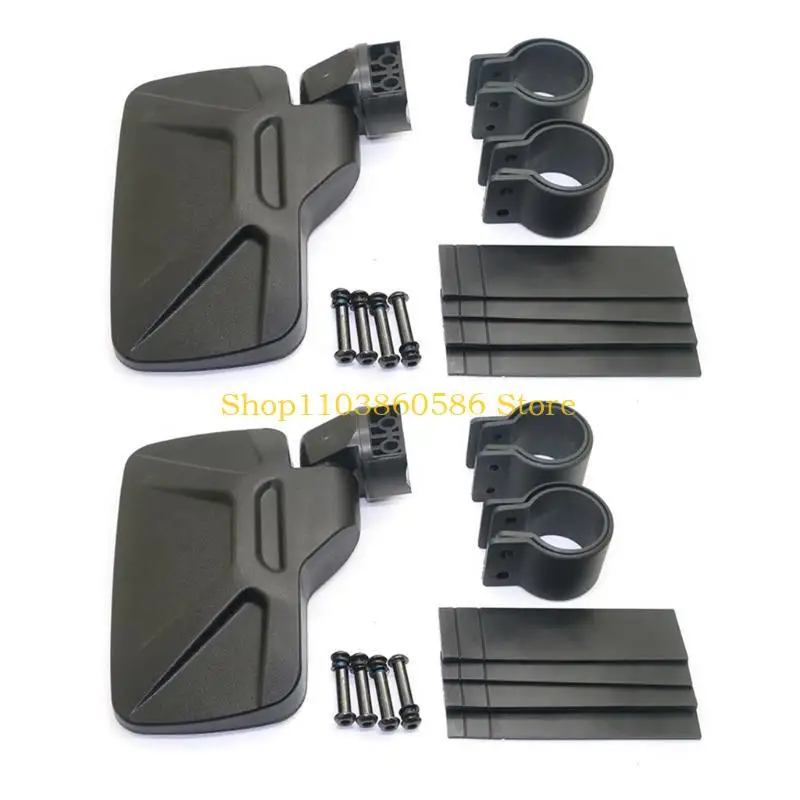 

242A UTVMirrors Set, Wide High-Definition UTV Rear View SideMirrors with 1.75-2 Inch Mount Fit for 1.75 Roll Bar