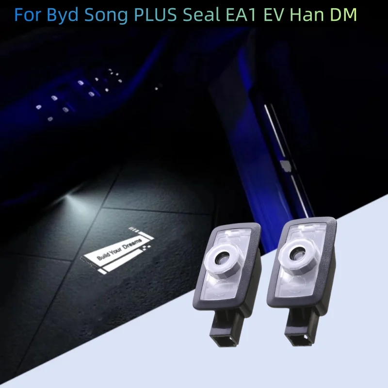 

2x Car Door Led Welcome Lights Logo Laser Projector Night Signal Lights For BYD Song PLUS Seal EA1 EV Han DM Accessories