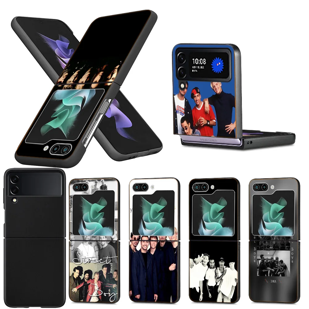 B-Backstreet Boys BSB Soft Clear Phone Case For Samsung Z Flip 5 4 3 Galaxy Z Flip 6 5G Shockproof Hard Cover TPU PC Hard Coque