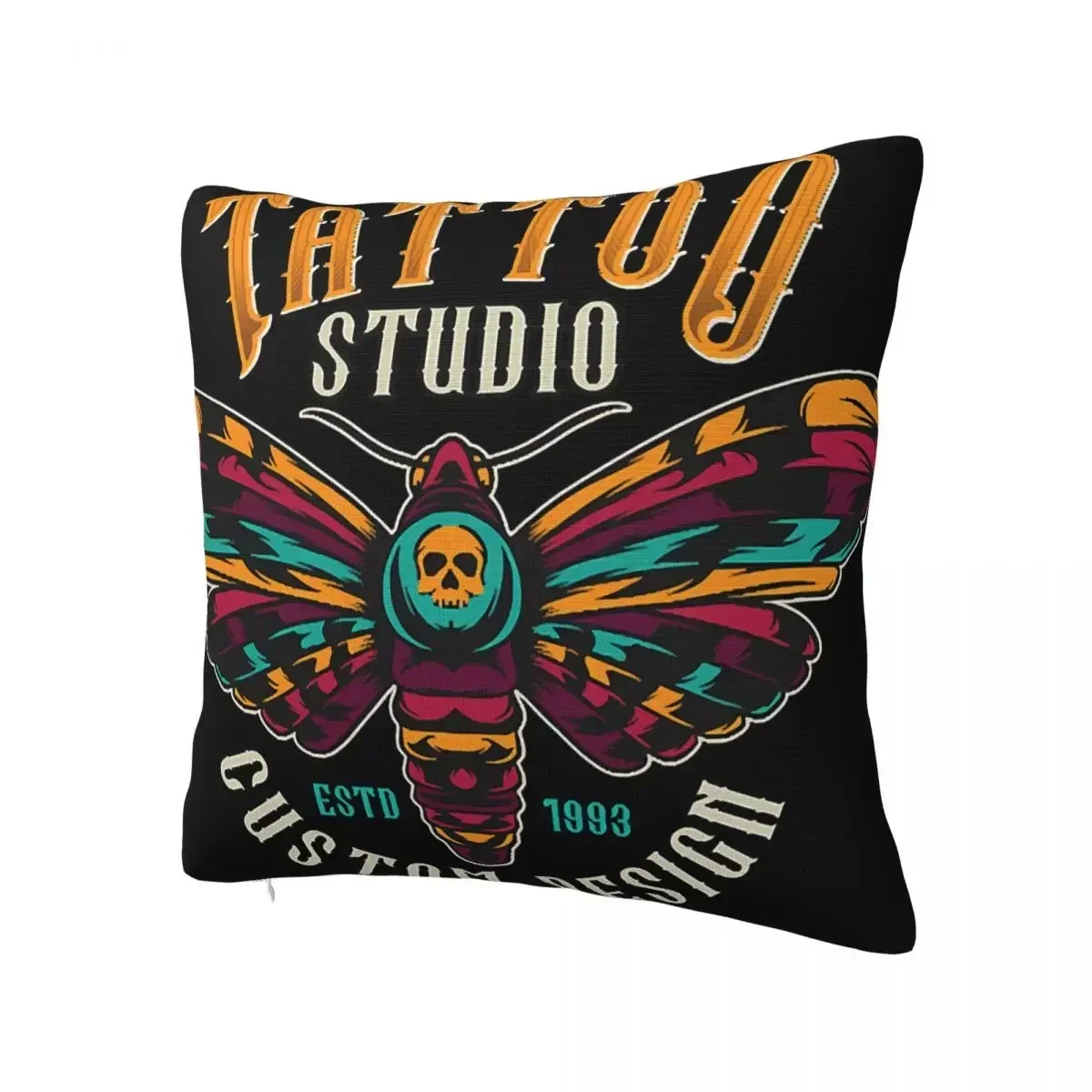 Studio Butterfly Throw Pillow Case Tattoos Art Cushion For Home Sofa Chair Decorative Hug Pillowcase pillow covers decorative