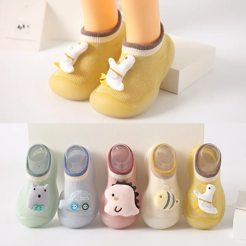 

Spring Autumn Cartoon Animal Indoor Floor Socks Shoes Baby Breathable Anti Slip Shoes Children Soft Bottom Learning to Walk