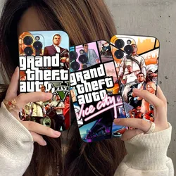 Grand Theft Auto GTA 5 Game Phone Case For iPhone 15 14 11 12 13 Mini Pro XS Max Cover 6 7 8 Plus X XR SE 2020 Funda Shell