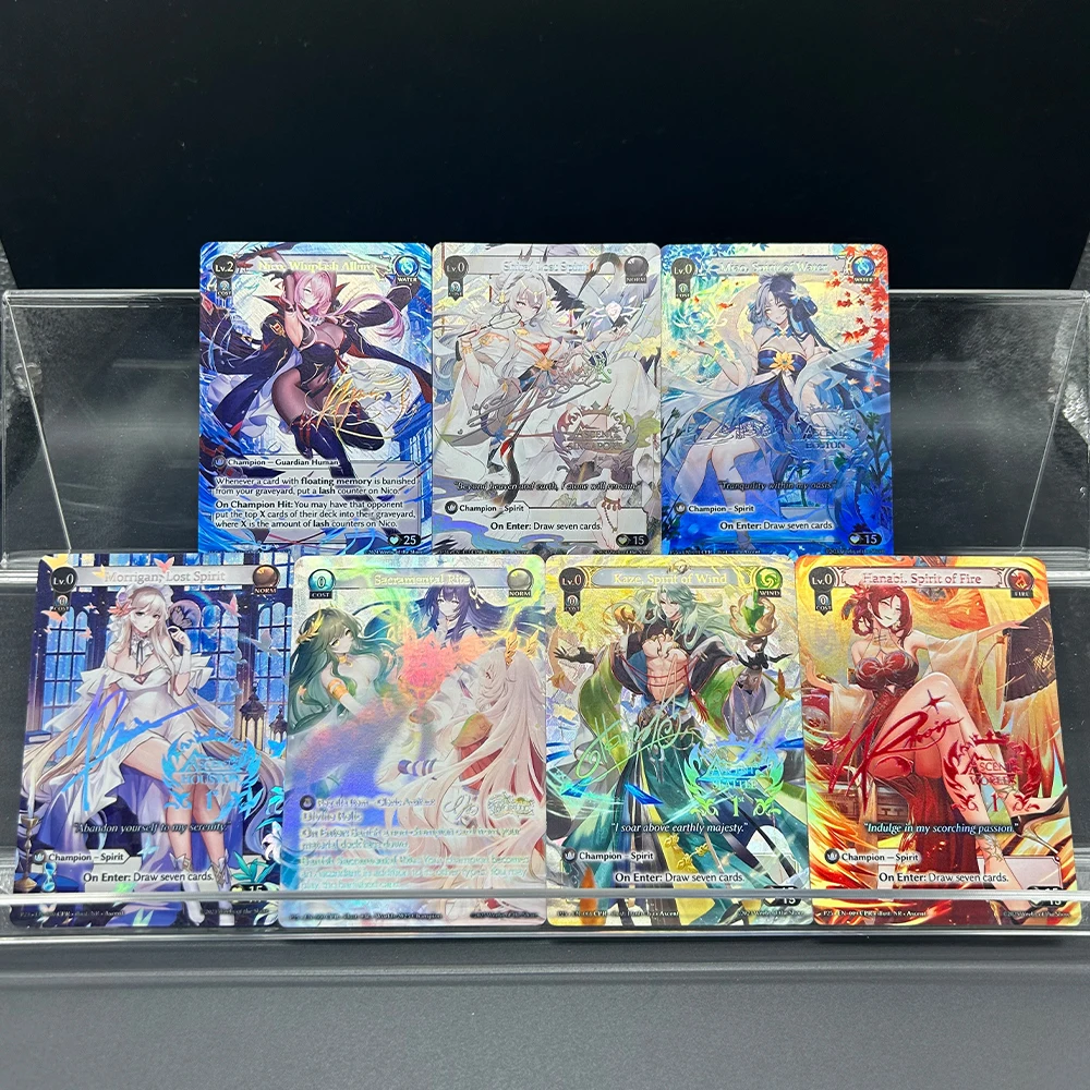 

NEW DESIGN ANIME GRAND ARCHIVE COLLECTION CARD CHAMPION CARD MORRIGAN KAZE HANABI SHIRA NICO REFRACTIVE COLOR FLASH GIFT TOY