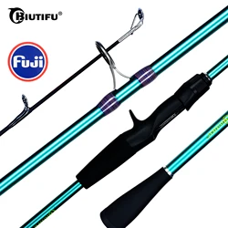 FELENHAI Spinning Casting Mini Lure Fishing Rods Fuji Guide Action Fast 5-30g Ultralight Baitcasting Trout Carbon Traveller Pole