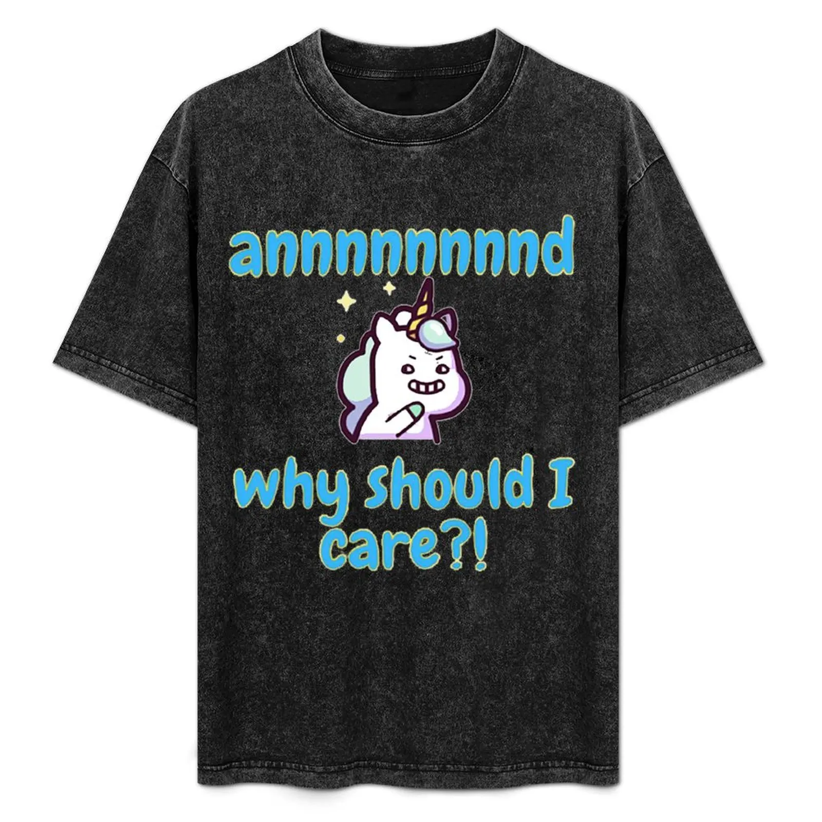 Unicorse and why should i care Blue Unicron T-Shirt summer 2025 fashion shirts football t shirt Funny t-shirt plain t shirts men