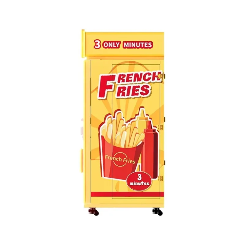 Automatic French Fries Vending Machine Smart Self Service Fast Food Kiosk Touch Screen QR Code Cashless Payment for Airport
