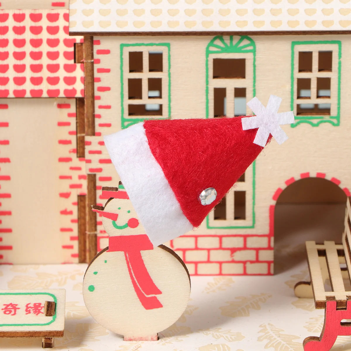 

20pcs Creative Christmas Caps Design Lollipop Hats Christmas Lollipop Caps Decorations for Party Home Restaurant Shop(Random