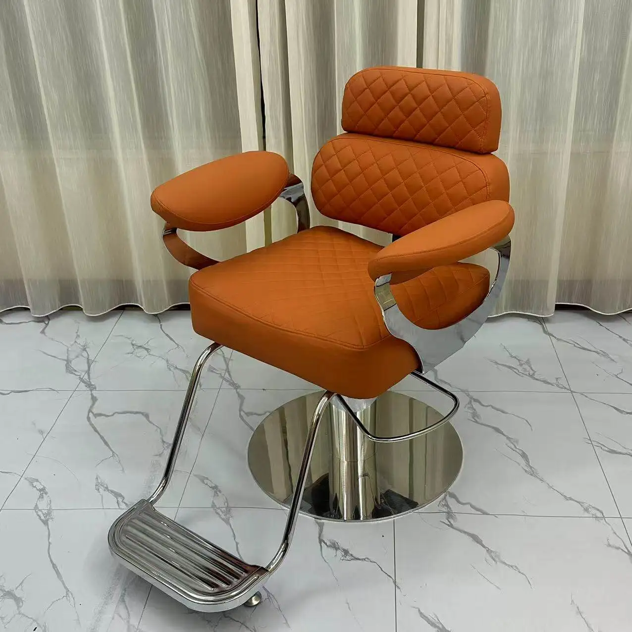 Barber shop hair cutting chair salon special salon chair salon perm and dye can be lifted and lowered rotating