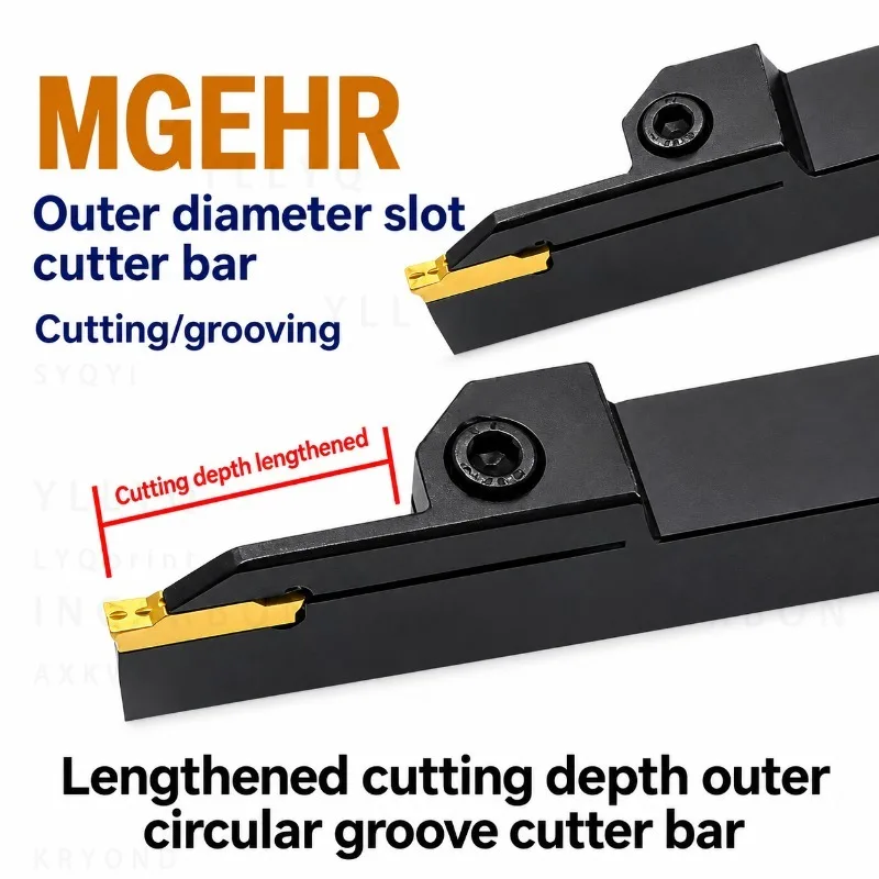 MGEHR2020 2T25/3T30/4T30/5T35 CNC Lathe Grooving Tool Holder 25/30/35mm Lengthened For MGMN MGGN Inserts