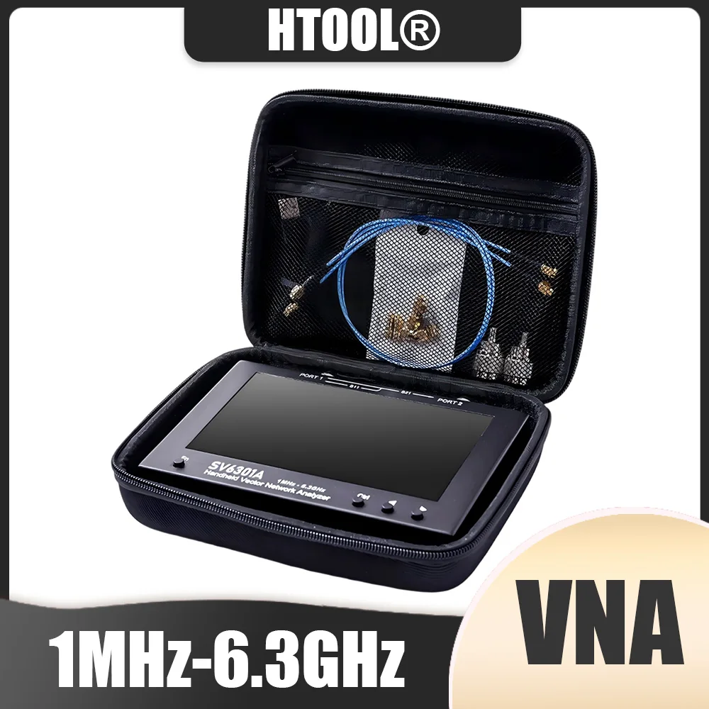 SV6301A Vector Network Analyzer 1MHz-6.3GHz 7 Inch Large Screen NanoVNA