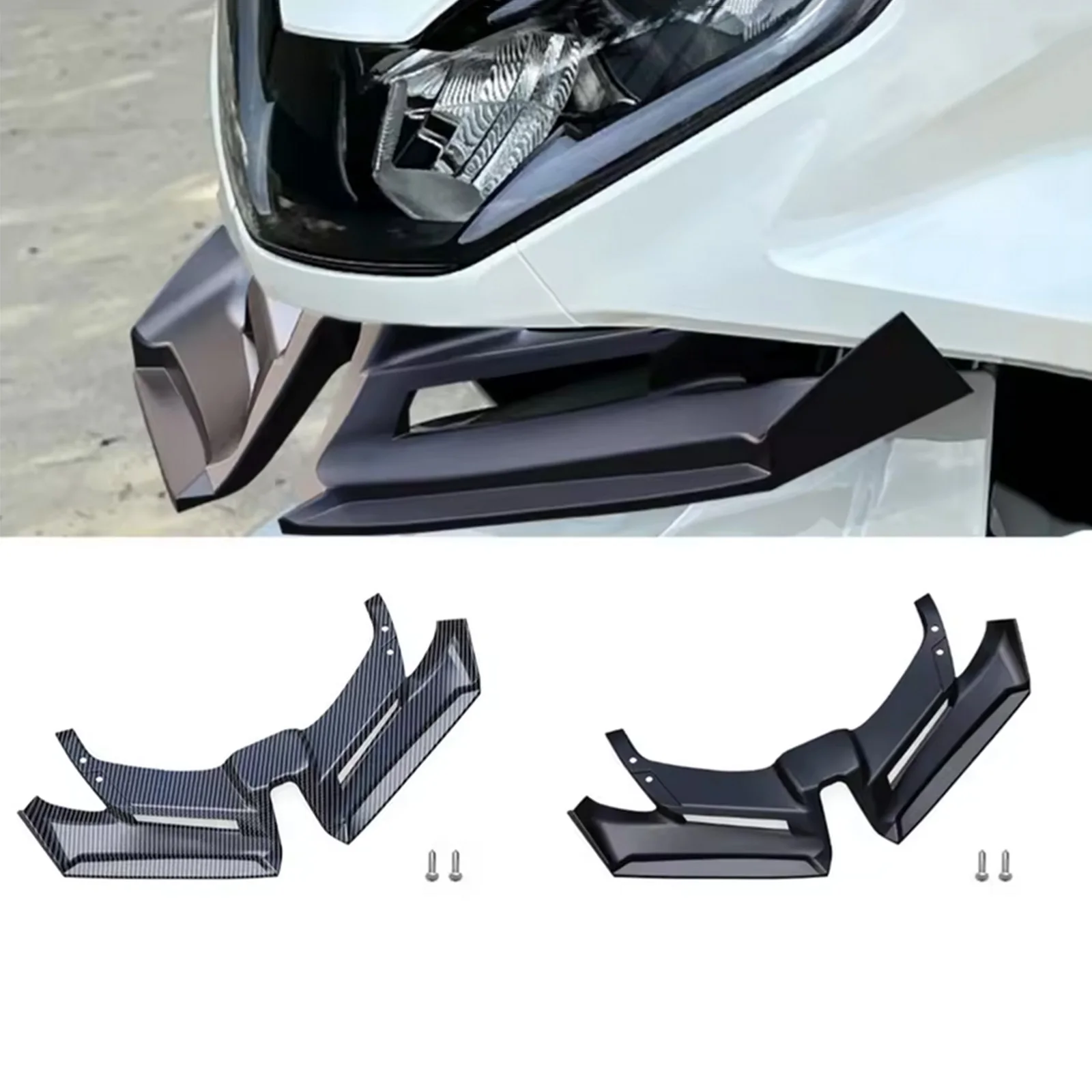 Передний обтекатель мотоцикла, аэродинамическая крышка крыла, удлинитель лобового стекла, нижний обтекатель подбородка для Honda PCX160 2021 2022 2023 2024