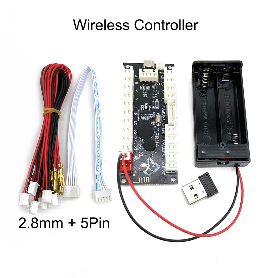 Encodeur USB sans fil à latence nulle pour manette de jeu d'arcade, bouton de joystick SANWA, kit DIY PS, Android Raspberry Pi PC, 2.4G