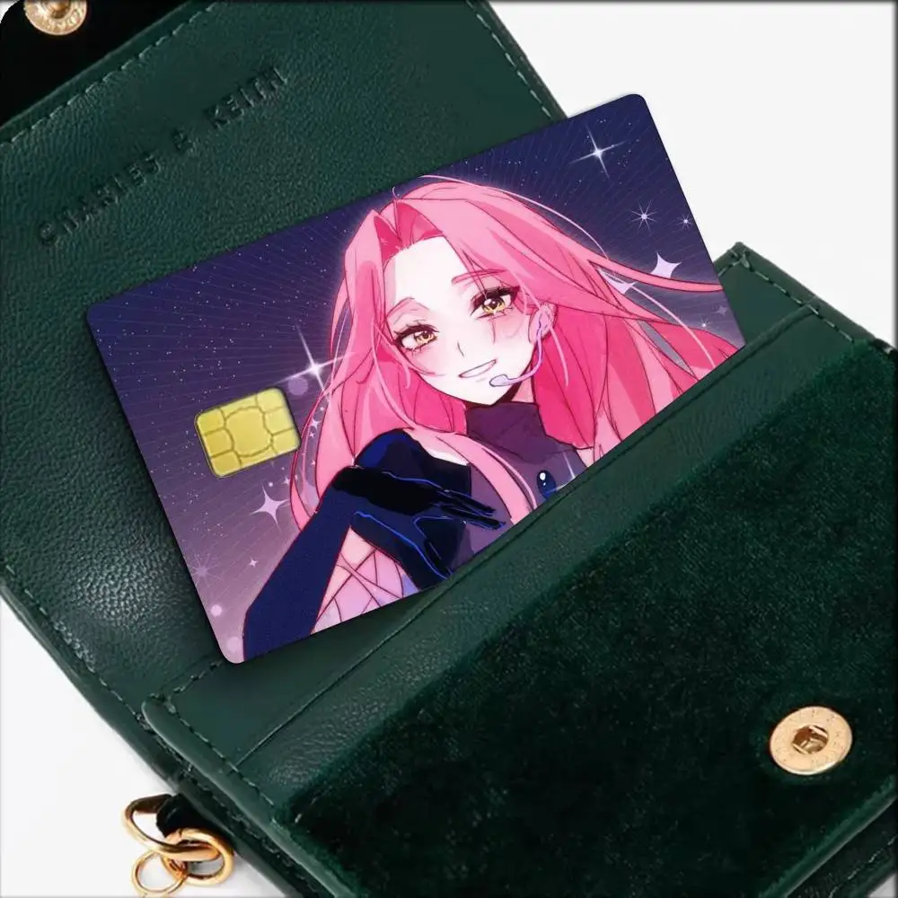 Anime A-LIEN STAGE Mizi Round Waterproof Film Skin Cover Credit Card Stickers Debit Front Bank Bus Pass