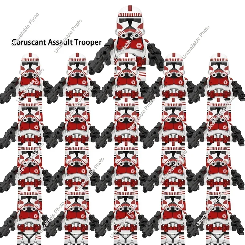 HEROCROSS 21Pcs Clone Star Wars Building Blocks Troopers Clone Legion Darth Vader Crosshair Wrecker Echo Brick Action Figure Toy moc