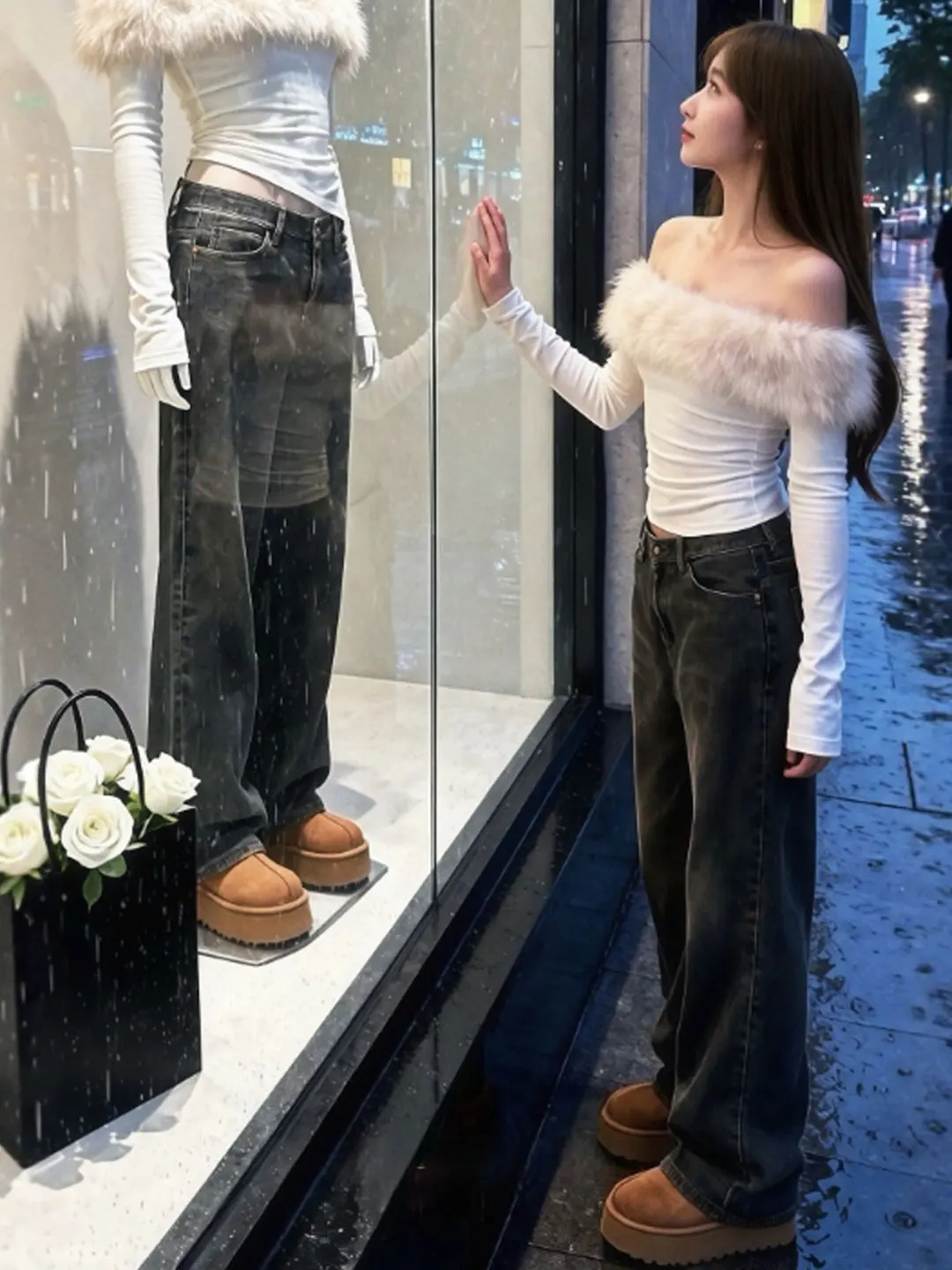 

Корейская облегающая футболка с длинным светом на одно плечо, модный весенний топ для женщин, повседневная уличная одежда для свиданий