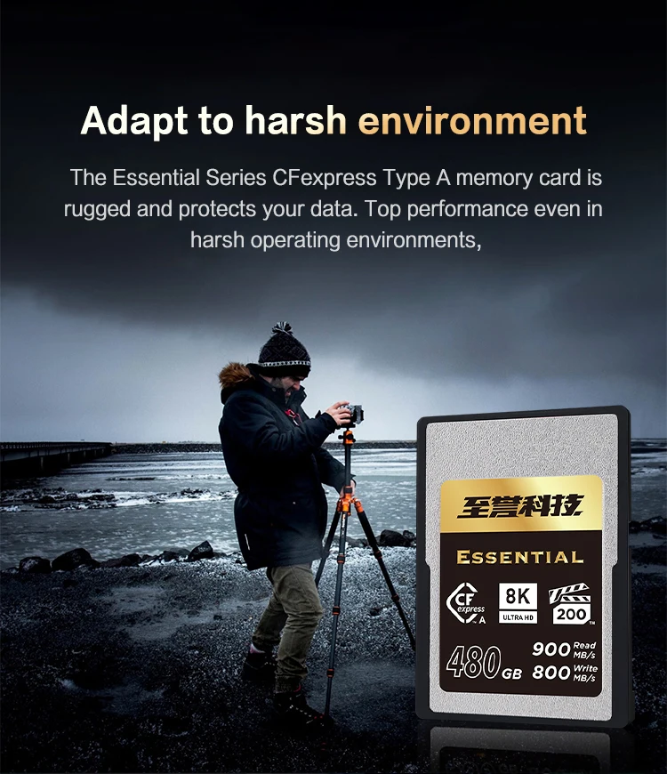 Exascend Original 8K UHD CFexpress Typ-A Karte VPG200 CFA Speicherkarte für Sony Kamera 480GB 240GB 360GB Max 800Mb/s Lesegeschwindigkeit CFE – Detail 4