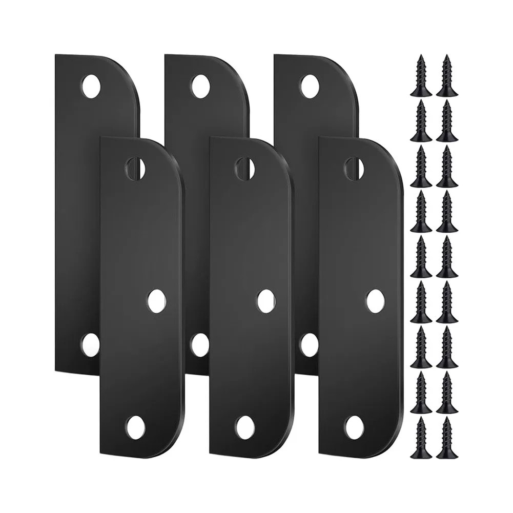 Hinge Filler Plates 6 Pack 3.5 x 1.14 x 0.28 Inch Stainless Steel for Deadbolt Cover Plate Use on Residential Commercial Doors